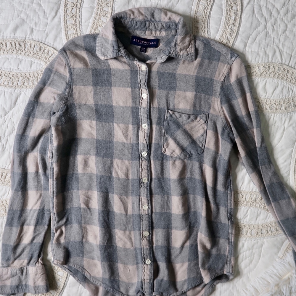 Gray Plaid Flannel